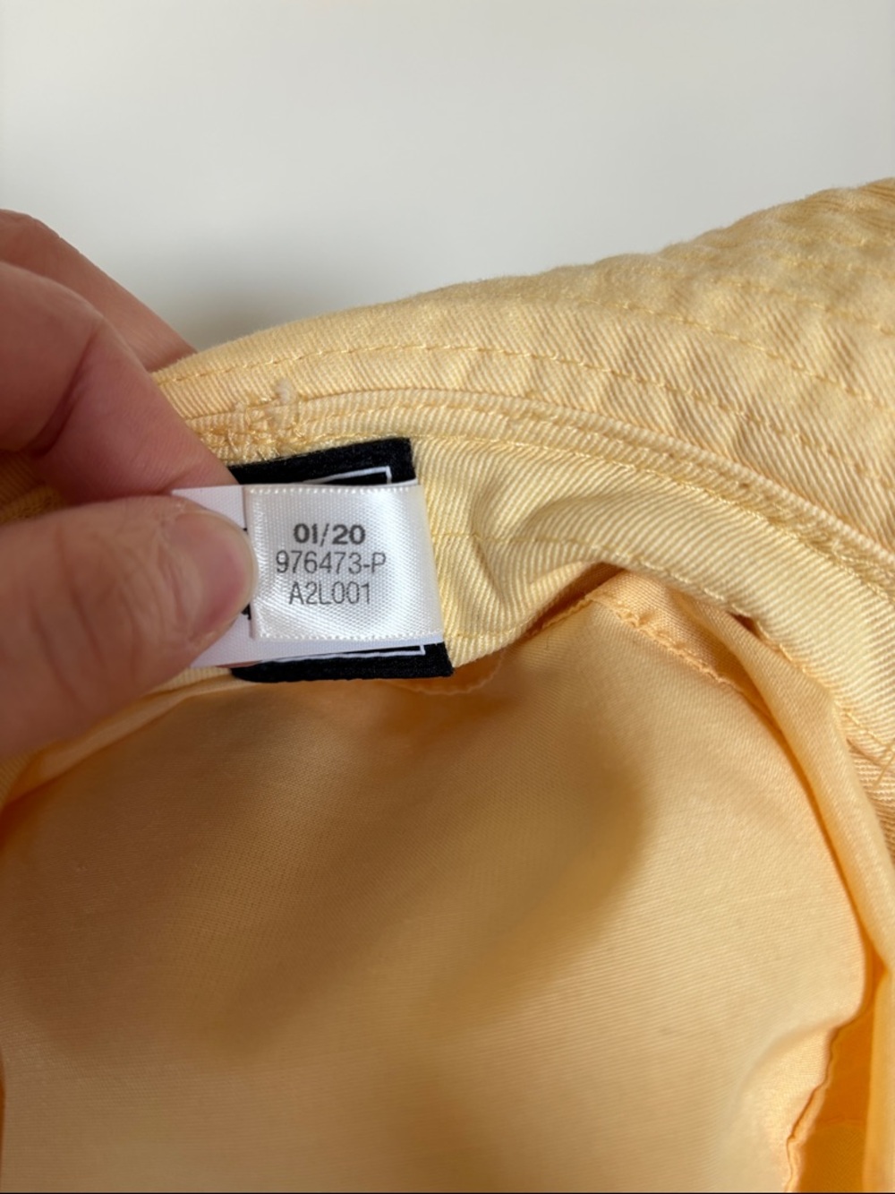 adidas Trefoil Bucket Hat in Soft Butter Yellow - Picture 9 of 9